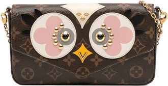 Louis Vuitton 2017 Monogram Lovely Birds Pochette Felicie crossbody bag - Brown