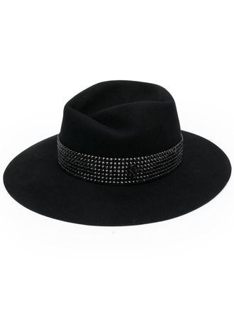 Maison Michel Hoed met studs - Zwart
