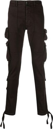Amiri slim-fit cargo pants - men - Cotton/Polyester/Elastane - 28 - Brown