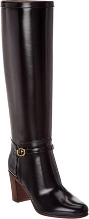 Valentino Pattie 75 Leather Knee-High Boot