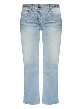 Versace logo-patch jeans - Blue