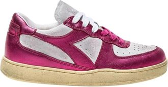 Diadora Metal Pigskin Used Basket Sneakers - Dames - Sneakers - Paars - 38 EU - Katoen - Schoenen