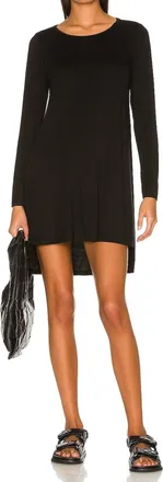 Michael Lauren Hale High Low Dress In Black