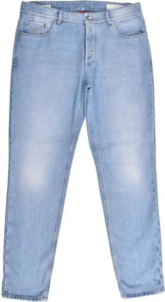 Brunello Cucinelli Light Denim Traditional Fit Jeans, Brand Size 54 (US Size 38)