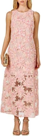 endless rose Texture Sleeveless Maxi Dress in Pink at Nordstrom, Size X-Small