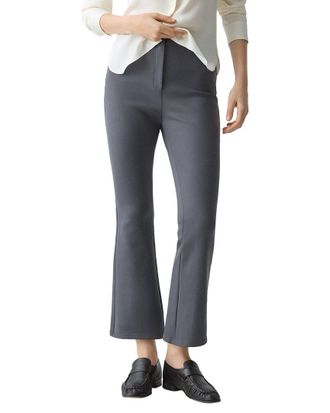 Theory High-Waist Kick Wool-Blend Pant