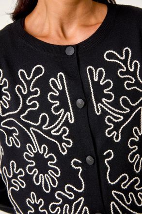 Roman Floral Cornelli Buttoned Cardigan