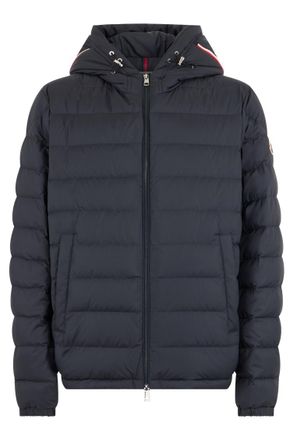 Moncler Navy Blue Quilted Hooded Jacket
