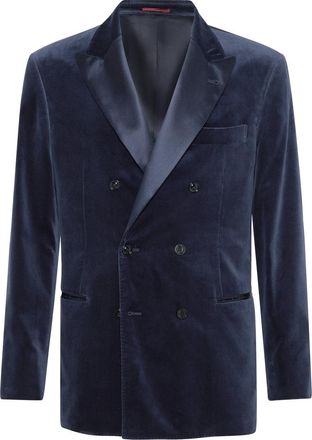 Brunello Cucinelli Tuxedo Jacket in Blue at Nordstrom, Size 46 It