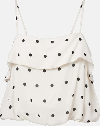 Adriana Degreas Crop top con lunares