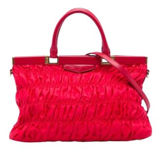 Prada Pre-owned Vintage Satchel - Dames - Pre-owned - Rood - Maat: ONE Size Leer