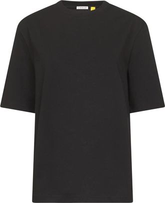 Moncler Ee 72 T-shirt - Dames - T-shirts - Zwart - XS - Katoen - Tops