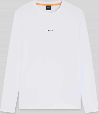 Boss Orange by Hugo Boss BOSS Orange Regular Fit Langarmshirt aus Baumwoll-Mix Modell TCHARK in Weiss, Größe XXXL