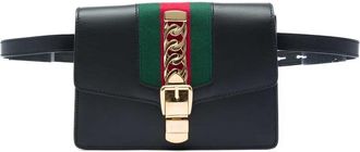 Gucci Pre-owned Gucci Calfskin Web Sylvie Belt Bag Ladies 0J0O3Y9HHNRS79SM