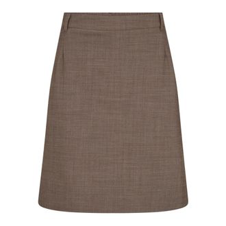 Mos Mosh MMPacey Dynamic Luxe Skirt - Skirts - Mujer - Marr&oacute;n - 2XS