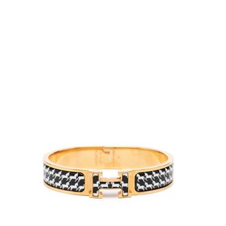 Herm&egrave;s Pre-owned Hermes Narrow Enamel Cheval Pixel Clic H Bracelet PM Ladies XYCMG4KRYOEZHCVX