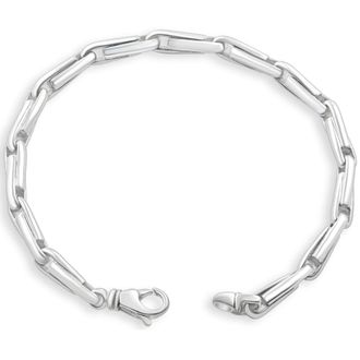 Pompeii3 Mens 14k Gold (34gram) or Platinum (63gram) 5.5mm Link Bracelet 8.5
