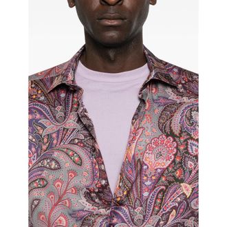Etro Camicie Viola-Uomo