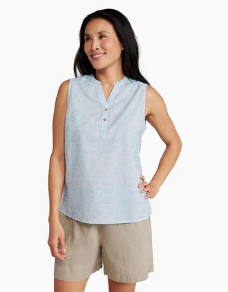Mountain Warehouse Womens Mountain Warehouse Womens/Ladies Petra Printed Sleeveless Shirt - White - Size: 16