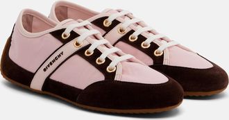 Givenchy Slim suede-trimmed sneakers