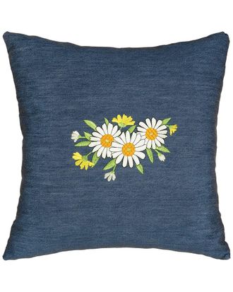 Linum Home Textiles Daisy Denim Pillow Cover