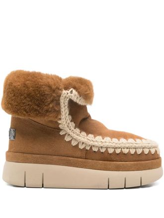 Mou Bounce laarzen met ronde neus - Bruin