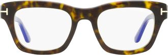 Tom Ford TF6036-B Blue Block Signature Eyeglasses - Brown