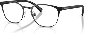Emporio Armani 53mm Oval optical glasses in Black at Nordstrom
