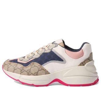 Gucci (WMNS) Gucci GG Rhyton Beige White Pink 620185-99WF0-4371