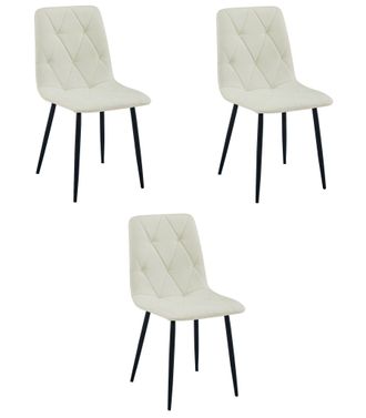 OEM Silla Libra - Tela Beige / Patas Negras X 3