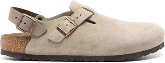 Birkenstock Tokio Su&egrave;delederen Sandalen Smalle Pasvorm - Dames - Klompen - Beige - 44 EU - Su&egrave;de - Schoenen