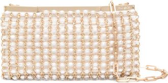 Cult Gaia Felice Shoulder Bag - Womens - ABS Pearl/Sheep Skin/Shearling/Iron/Zinc