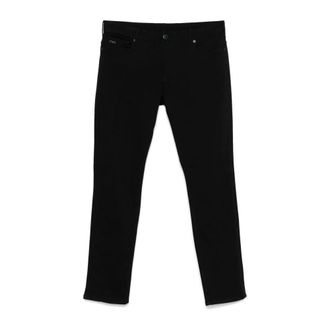 Emporio Armani Heren, Jeans, Zwart, Maat: W32 Katoen