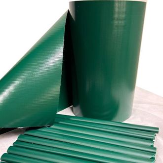 Tenax Twist 0,19 x 35 m Verde, Strisce Frangivista in PVC con 25 Clip, Copertura Privacy Decorativa per Recinzioni a Pannelli, Cancellate, Ringhiere