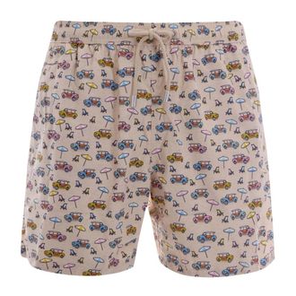 MC2 Saint Barth Beachwear, male, Multicolor, Size: XL Lighting Micro Fantasy Ultralight Swim Short