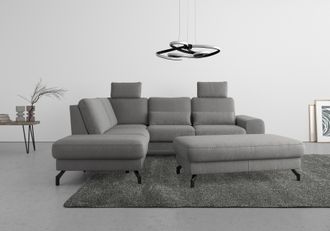 Sit&more Ecksofa »Cinturo L-Form« inklusive Sitztiefenverstellung und Federkern, Sitzhöhe 45 cm