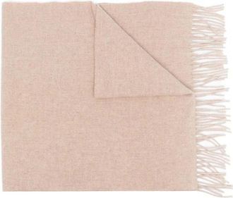 Toteme Classic Wool Fringe-Edge Scarf