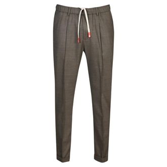 PMDS Premium Mood Denim Superior Pmds, Heren, Broeken, Bruin, Maat: W34 Zijde