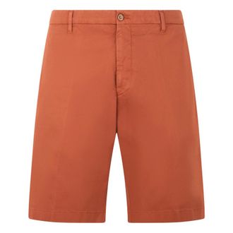 Fedeli Casual Shorts, male, Orange, Size: 4XL Lightweight Bermuda Shorts