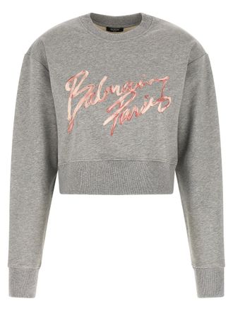 Balmain Womens Paris Sweatshirt