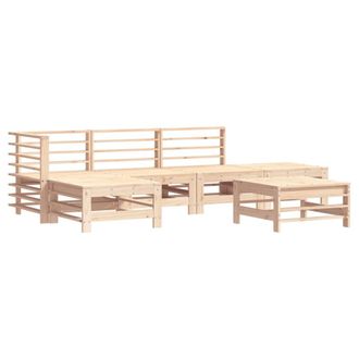 vidaXL Furniture Limited - Juego De Muebles De Jard&iacute;n 6 Piezas Madera