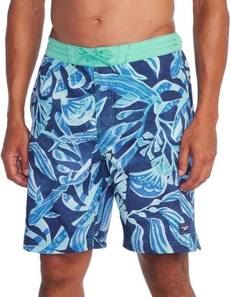 Speedo Printed Bondi Basin Boardshorts Mens Peacoat 9 Swimwear FTS1023