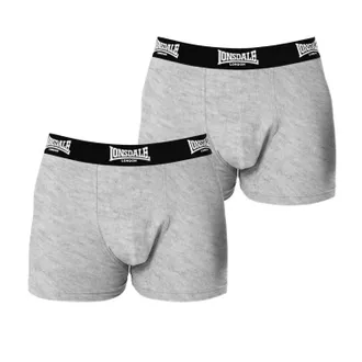 Lonsdale Boxershorts voor heren (Set van 2) (Grijs)