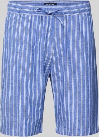 Mc Neal Shorts aus Leinen-Baumwoll-Mix mit Tunnelzug in Marine, Gr&ouml;&szlig;e XXL