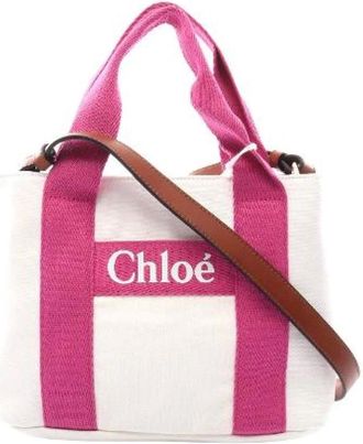 Chlo&eacute; Pre-owned Tote Bags, female, White, Size: ONE SIZE Pre-owned Tote Bag