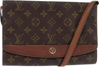 Louis Vuitton Pre-owned Cross Body Bags, female, Brown, Size: ONE SIZE Pre-owned Vintage Canvas Cross Body Bag