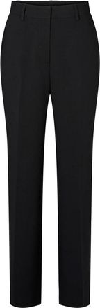 Rue de Femme Elegante Zwarte Wijde Pijp Broek - Dames - Straight fit broeken - Zwart - XS - Broeken