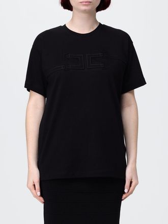 Elisabetta Franchi T-shirts in cotone con logo ricamato