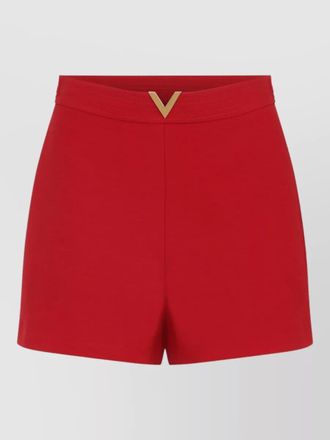 Valentino high waisted shorts featuring gold tone detail