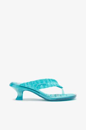 Ganni Scuba Blue Melissa Thong Kitten Heel in - Size 35/36
